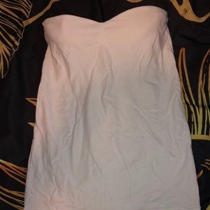 Silky strapless shirt